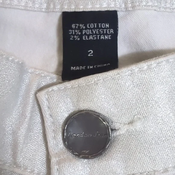 Victoria's Secret Silver Skinny Jeans Size 2 - Picture 6 of 9